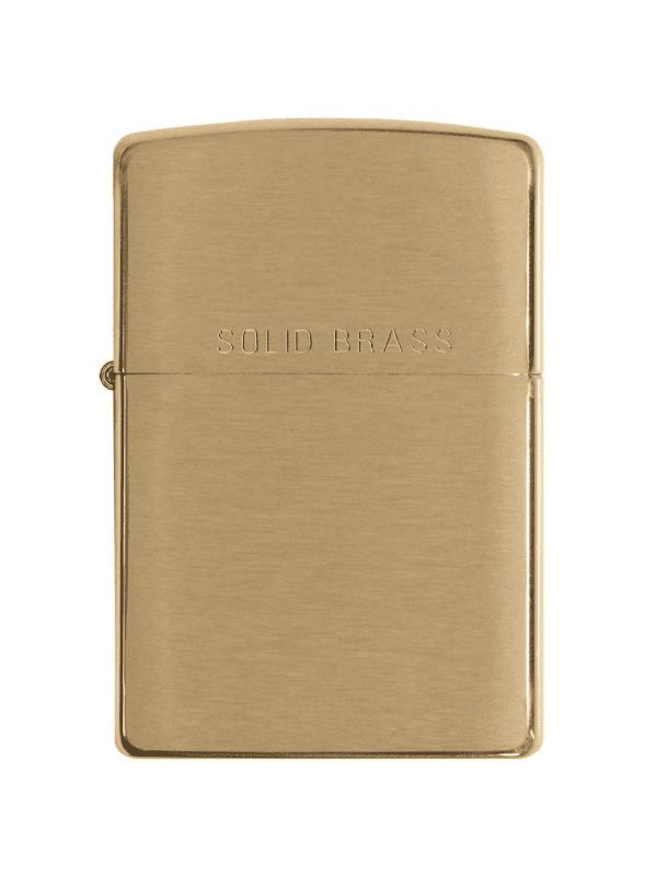 Brichetă Zippo Brushed Brass Solid Brass