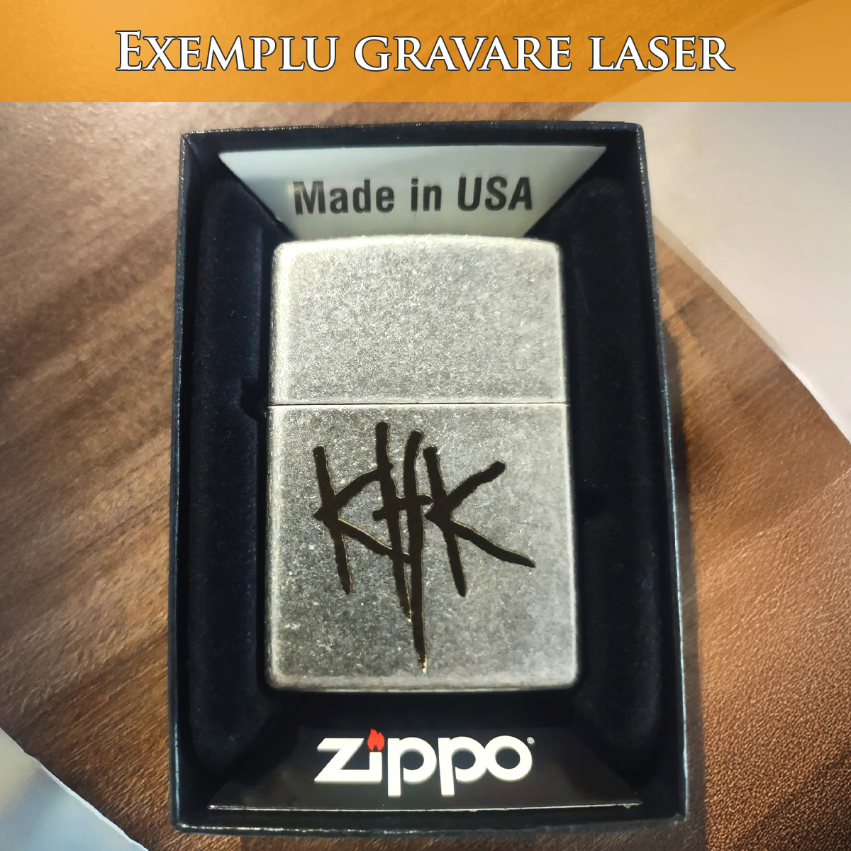 Gravura Laser Antique Silver Plate