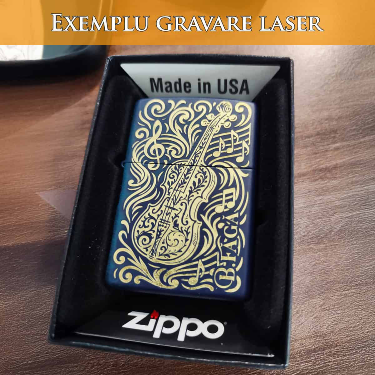 Gravura Laser Navy Blue Matte
